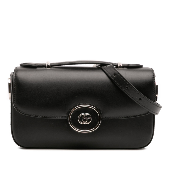 Pre-Loved Gucci Mini Leather Petite GG Satchel - Picture 1 of 11